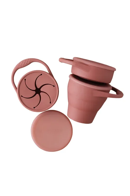 Foldable Silicone Snack Cup – Marsala