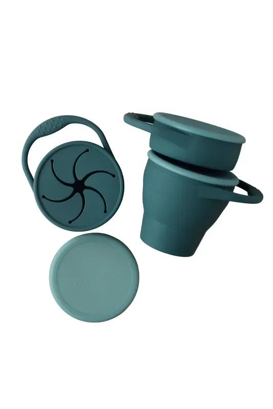 Foldable Silicone Snack Cup – Pine