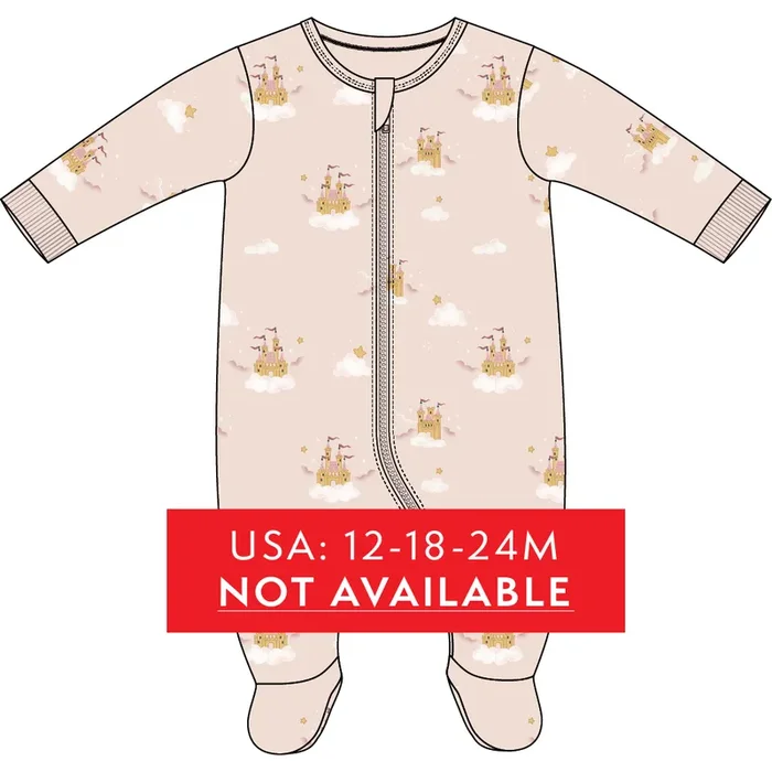 FOOTED SLEEPER KNIT-PINK LT