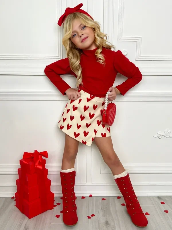 Forever Love Valentine’s Day Top & Skort Set