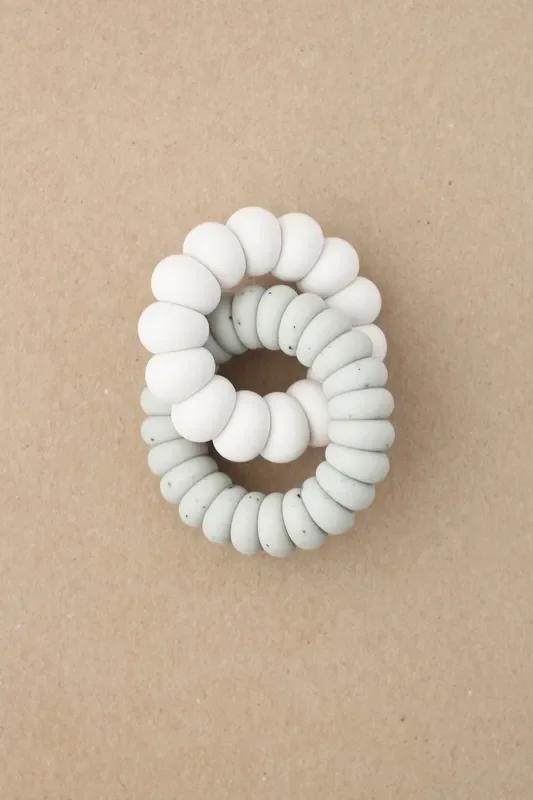 Freezer Teether – Luna | Silver Ivory