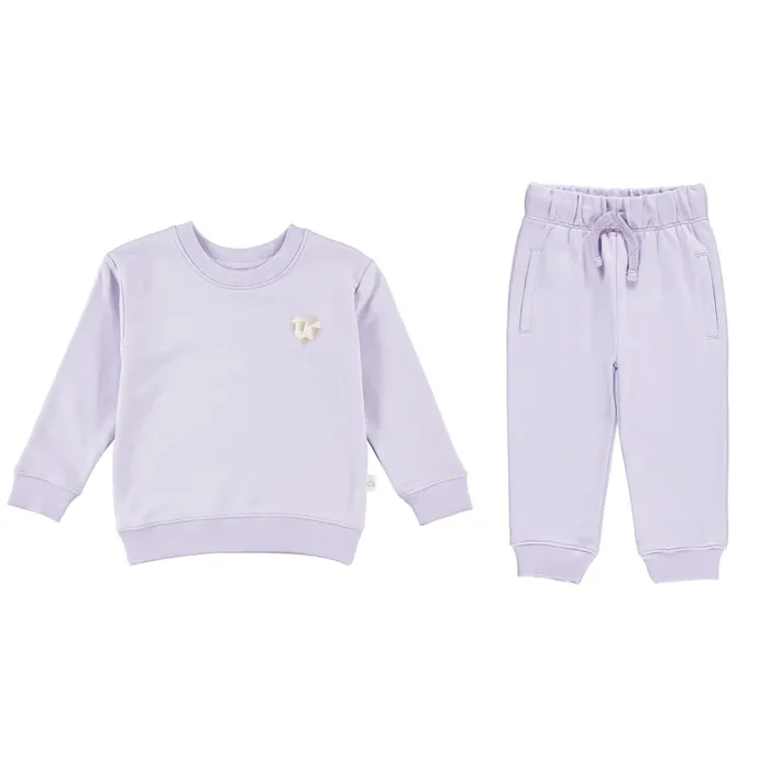 French Terry Set – Heart / Purple Heather