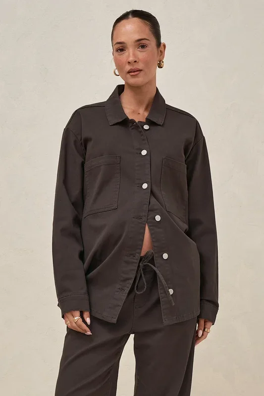 Frequent Denim Shirt – Chocolate