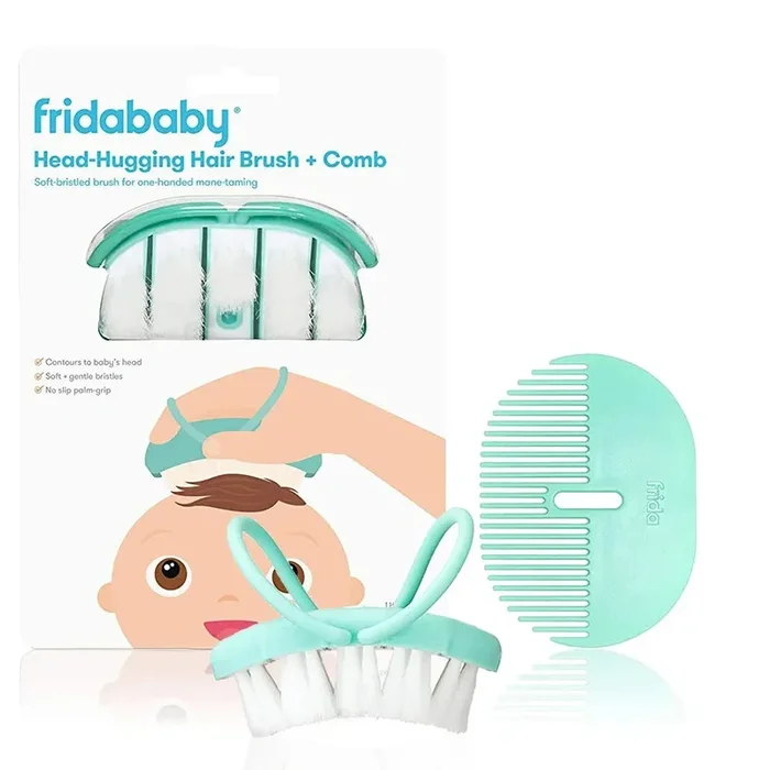 Fridababy – Head-Hugging Hair Brush & Styling Comb Set