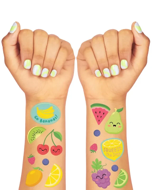 Fruity Tuity Tats – 54 Foil Temporary Tattoos