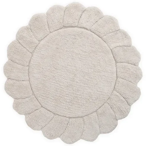 Gabrielle Round Washable Cotton Children’s Bedroom Rug With ‘petals’ Finish