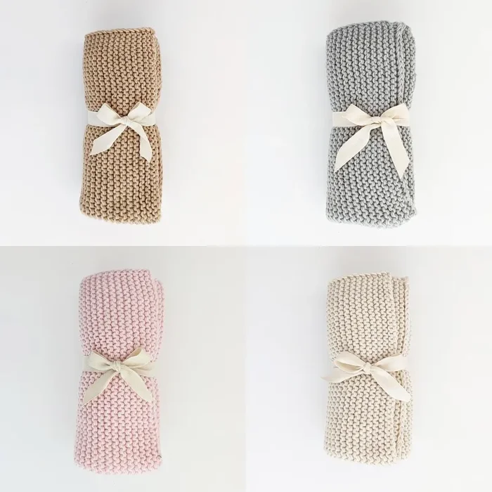 Garter Stitch Knit Blanket