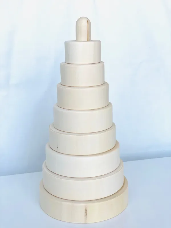 Giant Wooden Stacking Pyramid For Diy