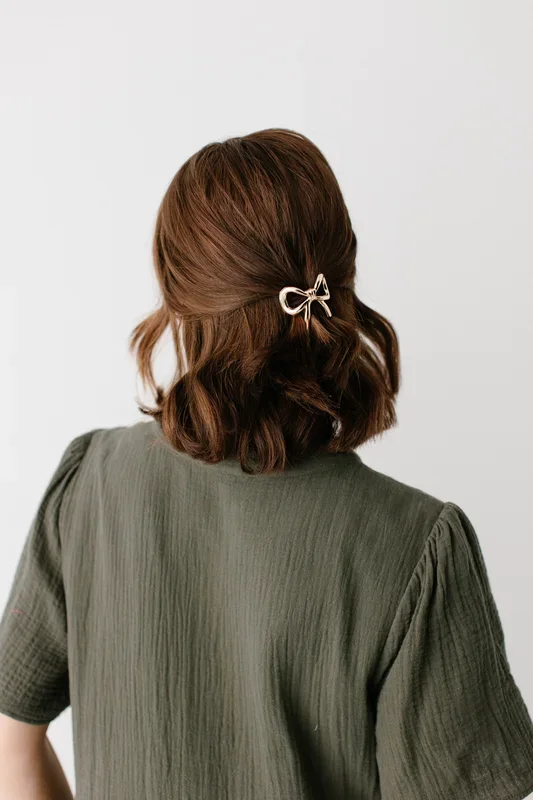 Gilded Bow Ponytail Cuff