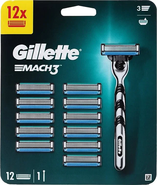 GILLETTE MACH3 WITH 12 HEADS