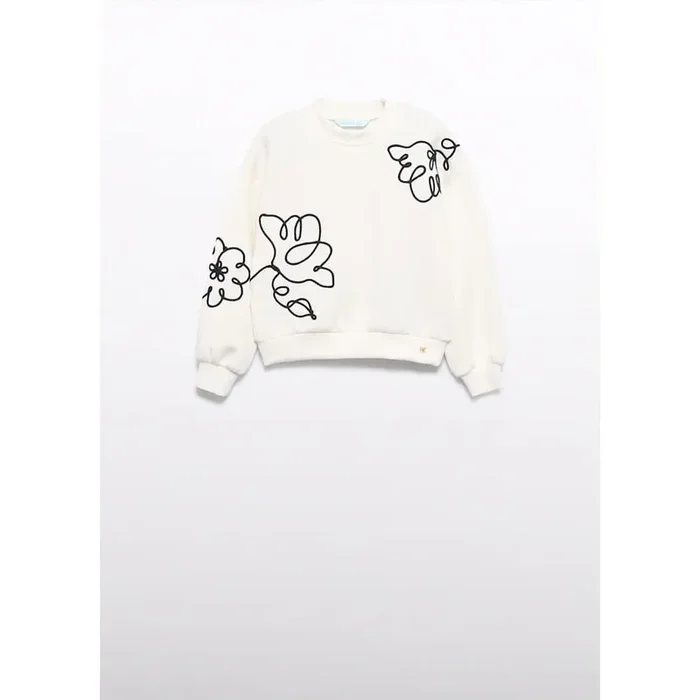 Girl Embroidered Sweatshirt