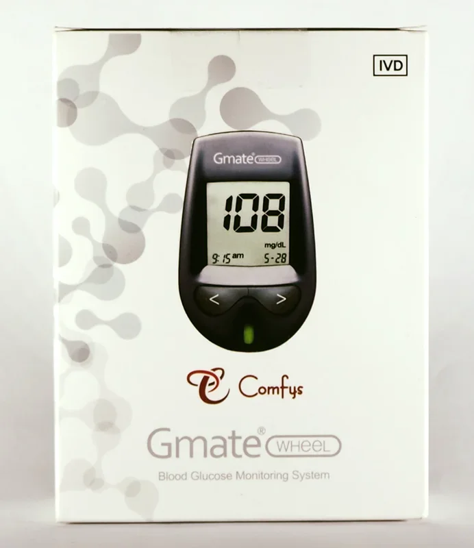 Glucometer + 50 Comfys Gmate Strips + 110 lancets