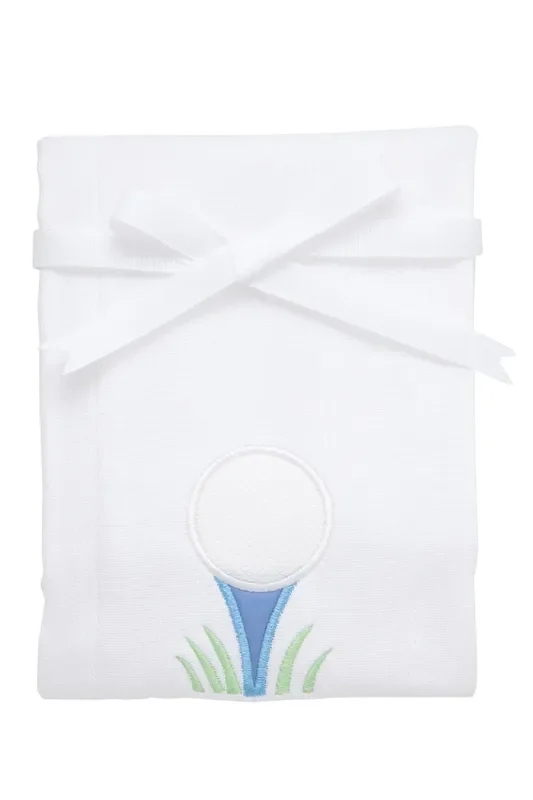 Golf Applique Burp Cloth
