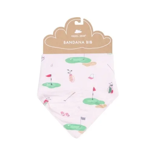 Golf Things Pink Bandana Bib