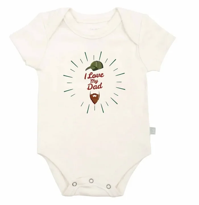 graphic bodysuit | love dad beard