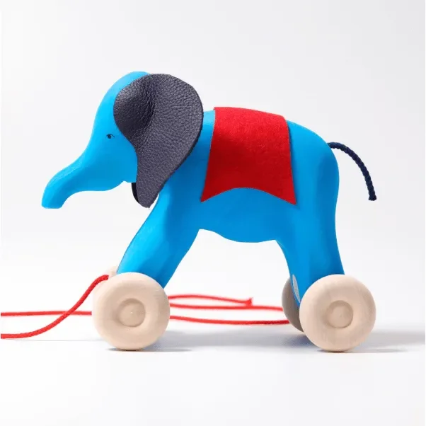 Grimm’s Elephant Otto Pull Along Toy