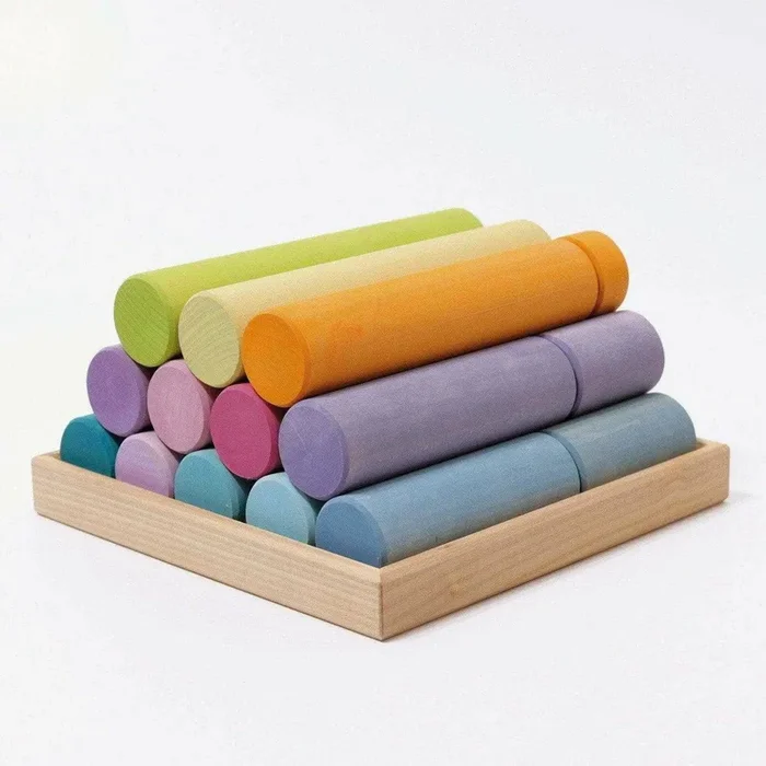 Grimm’s Large Building Rollers Pastel