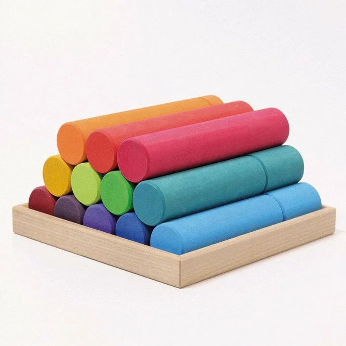 Grimm’s Large Building Rollers Rainbow