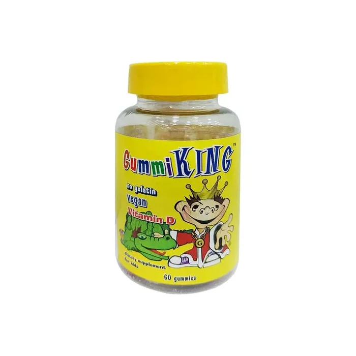 Gummi King Vit-D No Gelatin Vegan Gummies, 60 Gummies