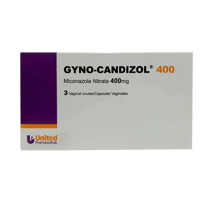 Gyno-Candizol 400mg Vaginal Ovules 3 Pieces