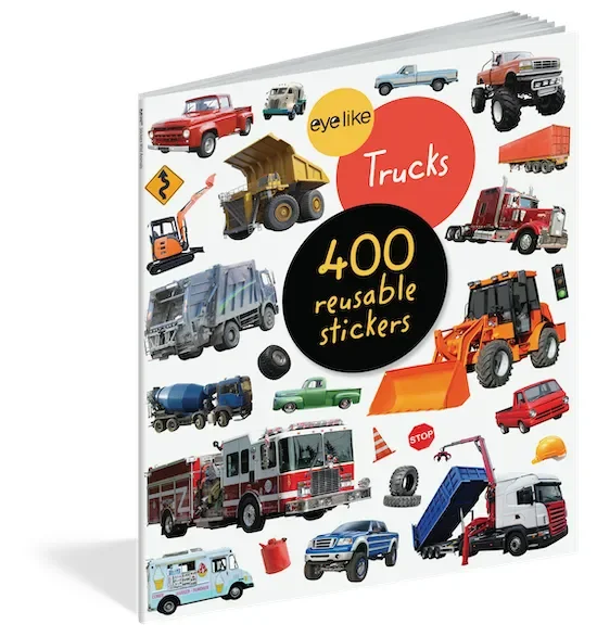 Hachette Mudpuppy Eyelike Stickers Trucks