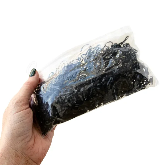 Hair Elastics (pack Of 1000) W/ Pony Pick