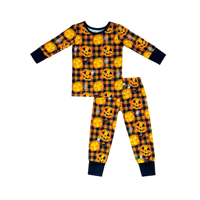 Halloween Jack-o’-lantern Halloween Bamboo Toddler Pajama Set