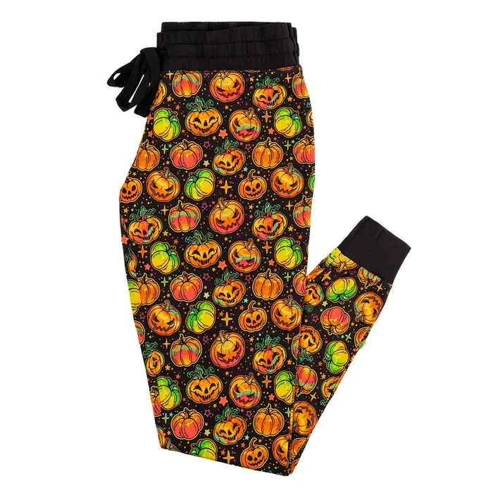 Halloween | Spooky Pumpkins | Women’s Bamboo Jogger Pajama Pants
