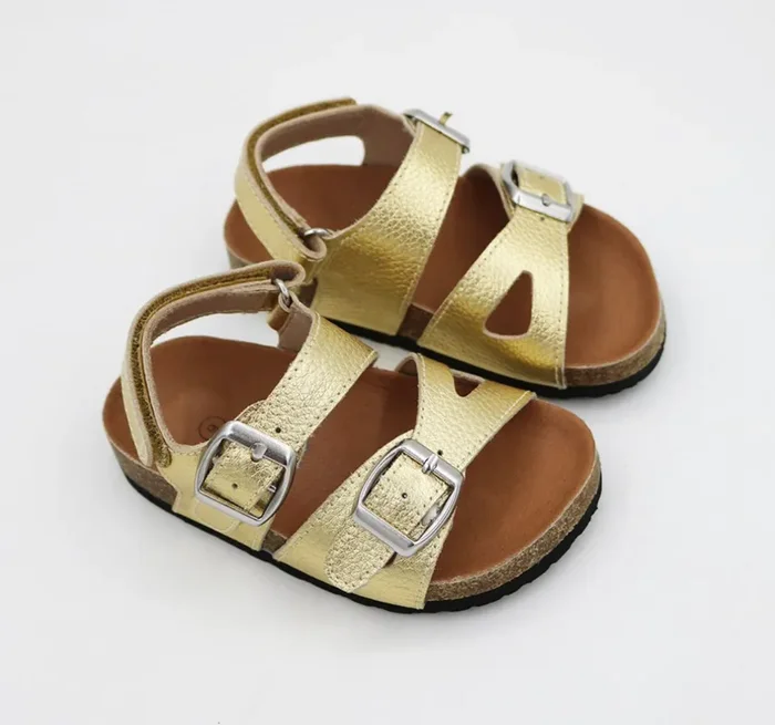 Hamptons Footbed Sandals – Gold