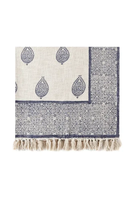 Hand-Printed Couch Throw Blanket – Fort