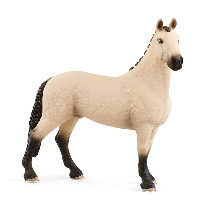 Hannoverian Gelding, Red Dun Horse Toy Figurine