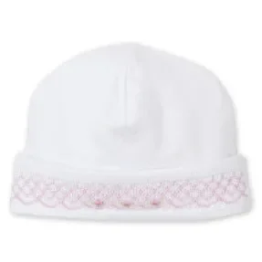 Hat w/ Hand Smk White W/Pink
