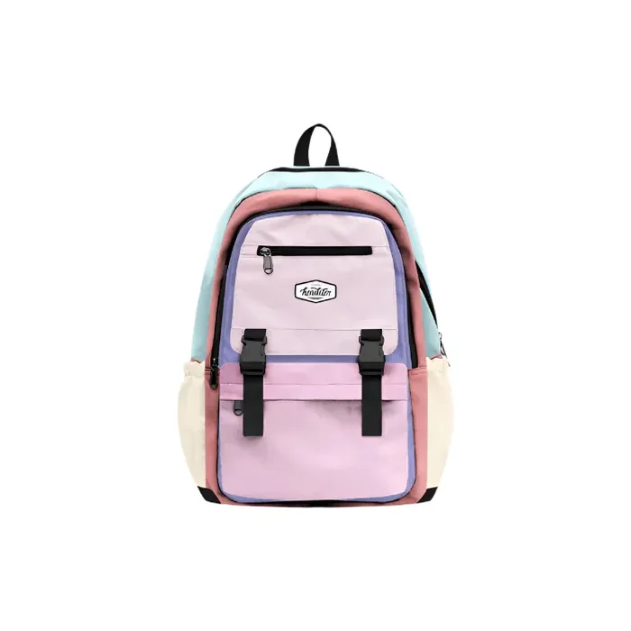 Headster Colorblock School Bag- Pink Marshmallow