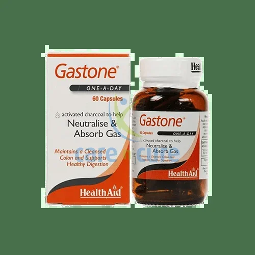 Health Aid Gastone (Activated Charcoal) 60’s Capsules