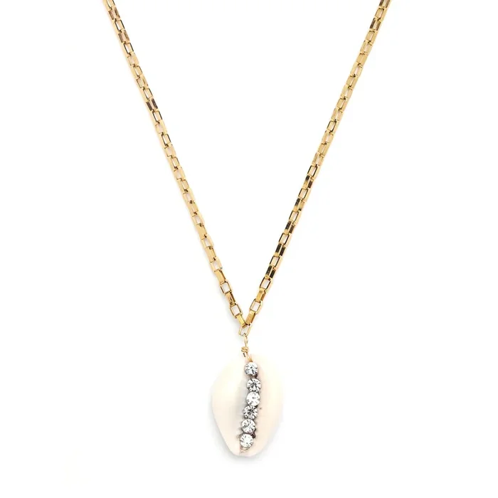 Heaven Cowrie Shell Link Necklace