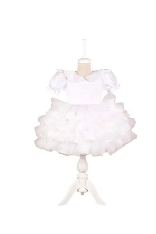 Helena White Party Dress