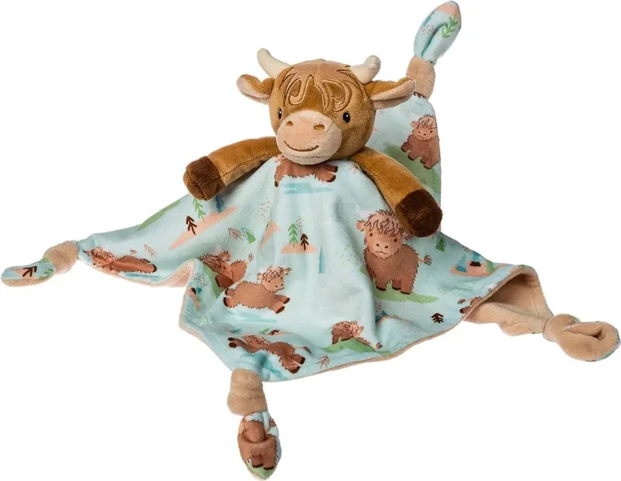 Hetty Highland Cow Character Blanket – 13×13 “