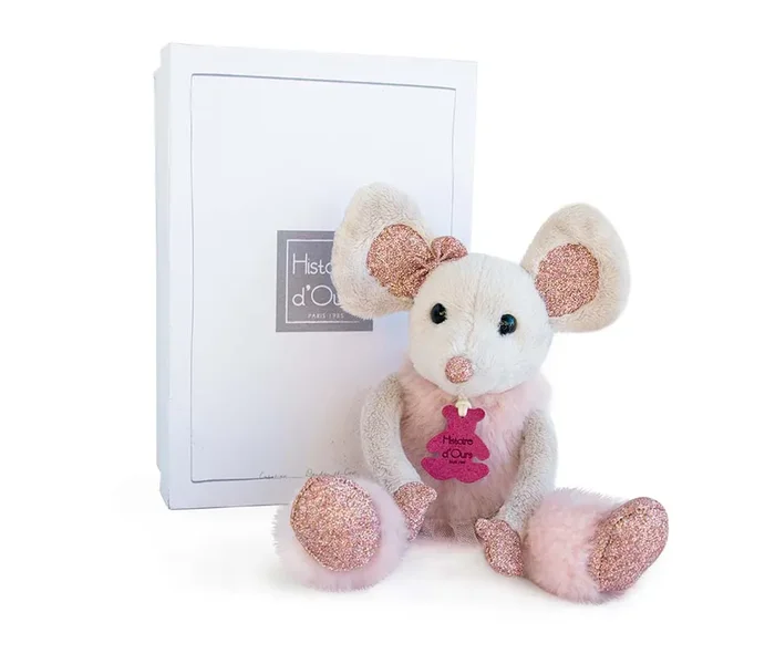 Histoire D’ours Glitter Star Mouse Plush