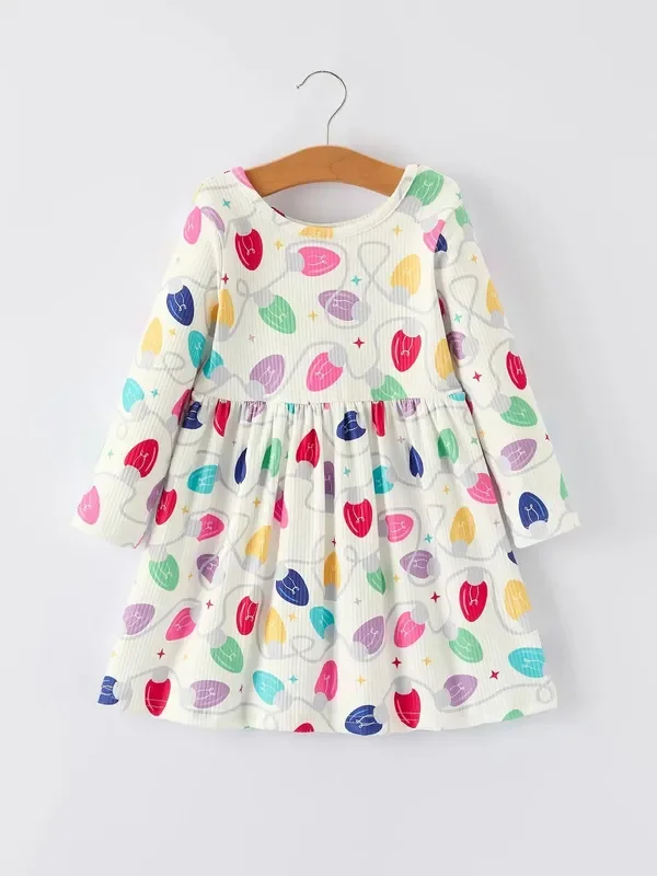 Holiday Dress | Colorful Light Bulb
