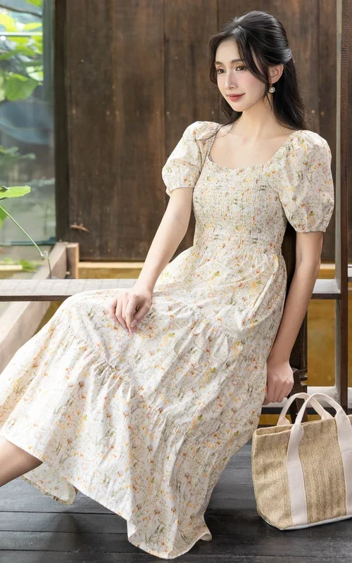 Holly Floral Smocked Dress
