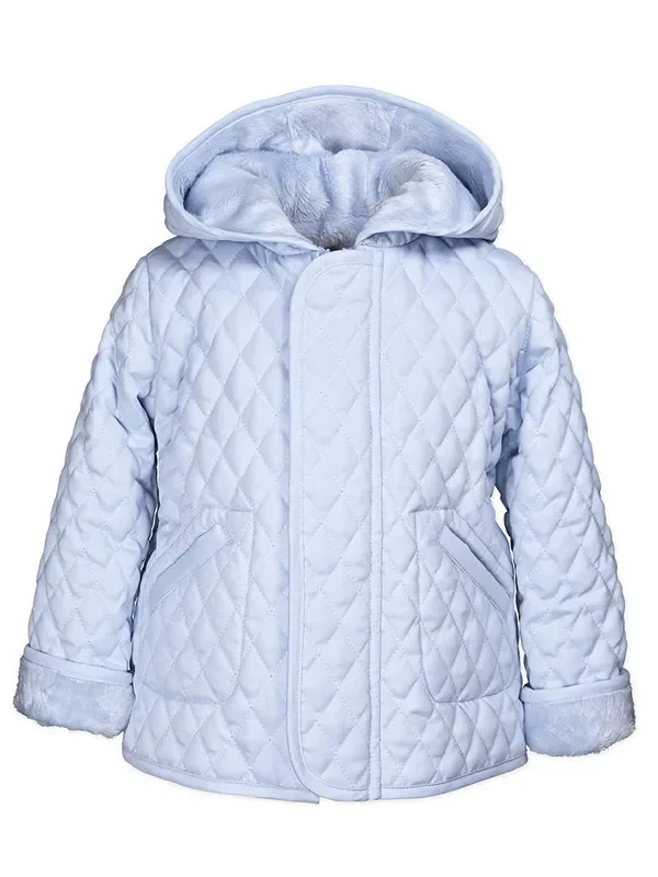 Hooded Barn Jacket – Light Blue