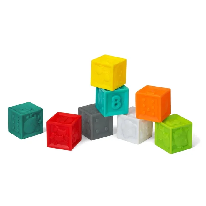 Infantino – Squeeze & Stack Block Set – 8 pcs