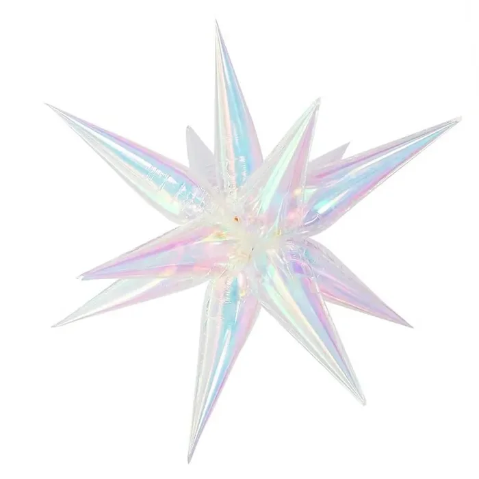 Iridescent Starburst Cluster Balloon – 26 ” Or 40 ” | Ellie’s Party Supply