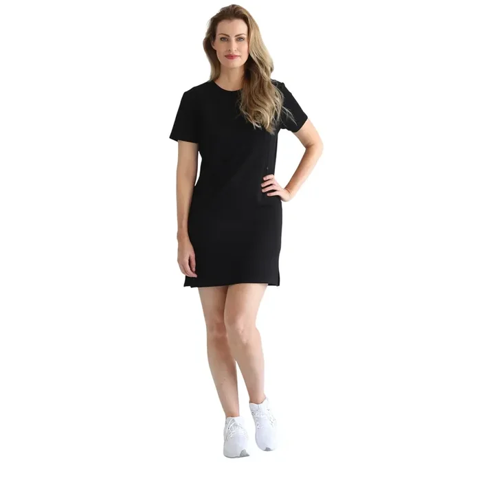 Isla Nursing T-shirt Dress (noir)