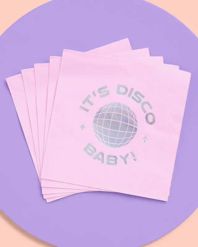 It’s Disco, Baby! Napkin – 25 Foil Napkins