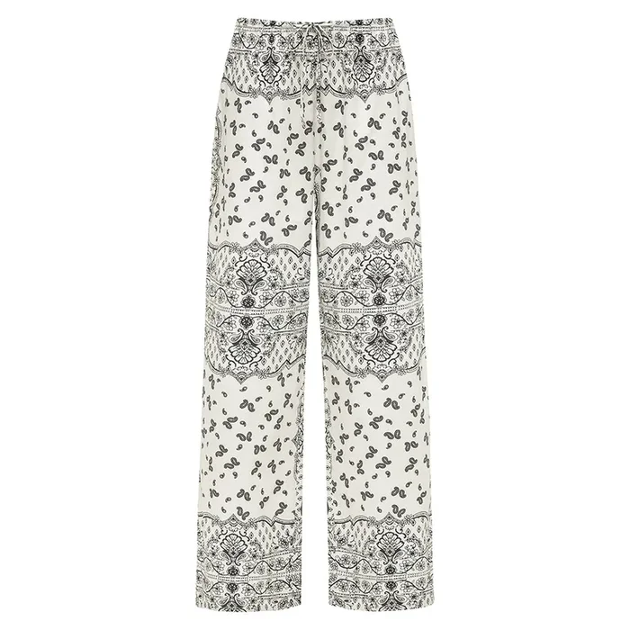 Ivy Bandana Drawstring Wide Leg Pant