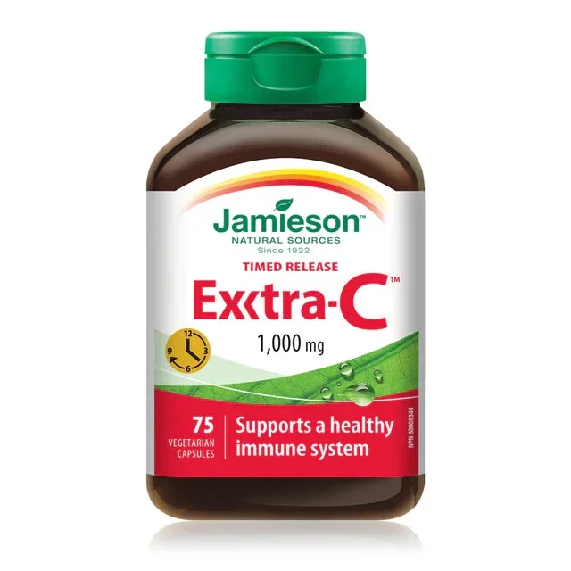 Jamieson Extra-Vitamin C 1000mg Capsules 75’s