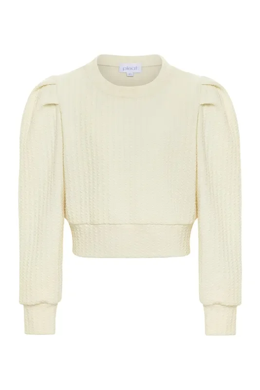 Jane Sweatshirt – Textured Cream