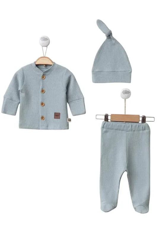 Jasper Baby Blue Clothes Set – 3 Pcs