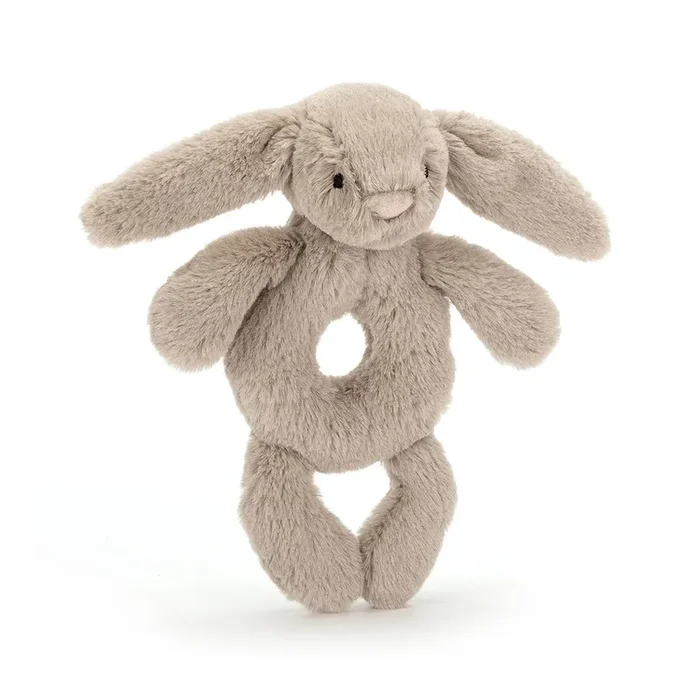 Jellycat Beige Bashful Bunny Ring Rattle
